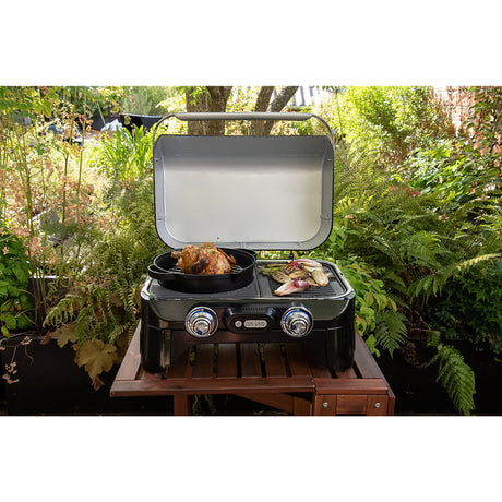Sartén modular culinaria Campingaz de hierro fundido (acero inoxidable negro)