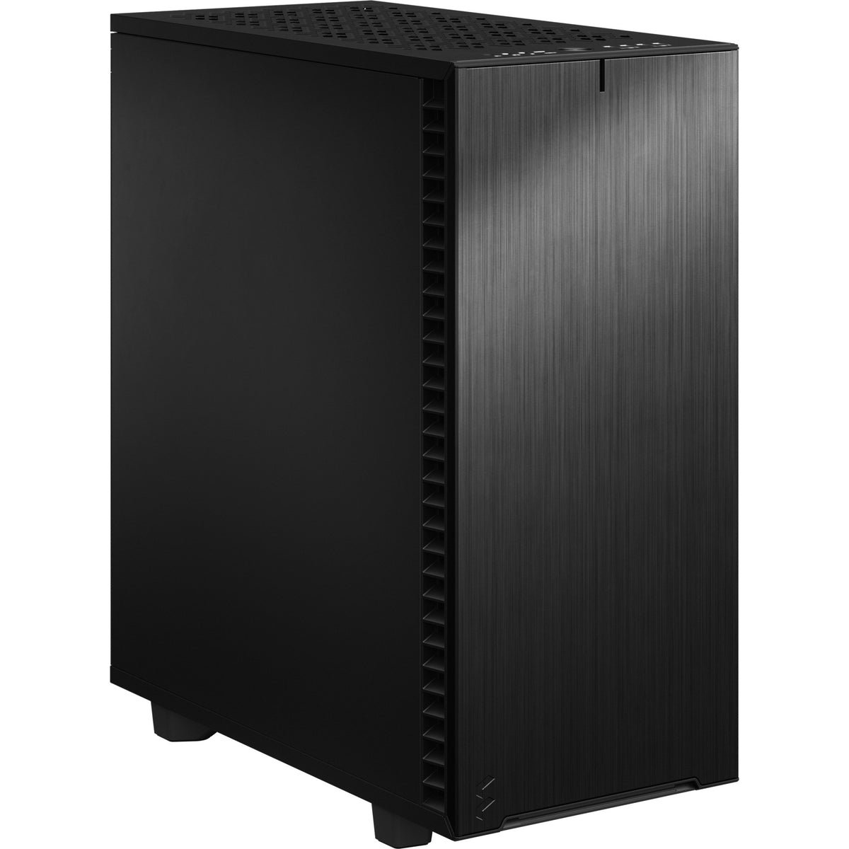 El diseño fractal define 7 carcasas de torre midi compactas (negro | 4x USB-A | 1x USB-C)