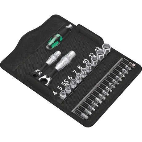 Wera Kraftform Kompakt Zyklop Mini 2 Set Juego de herramientas (2 trinquetes con puntas Zyklop, 1 4)