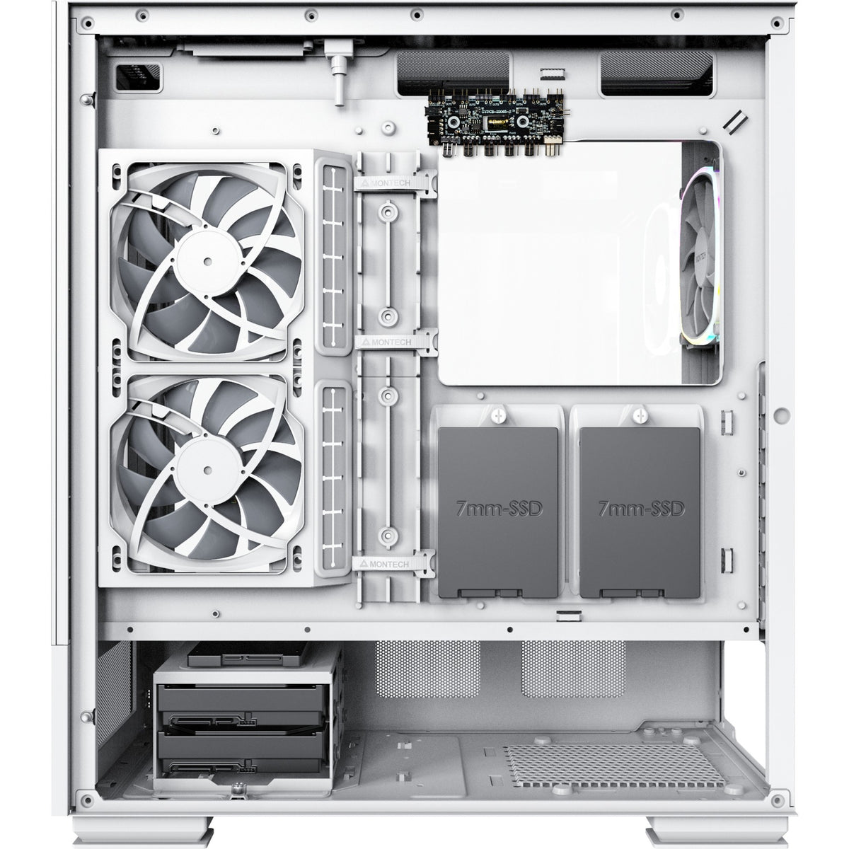 Montech sky two midi tower housing (blanco | 2x USB-A | 1x USB-C | ventana)