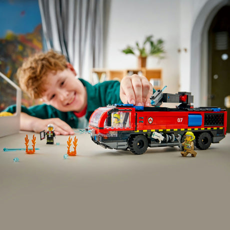 Lego city - juguete de construcción del camión de bomberos del aeropuerto (60499)