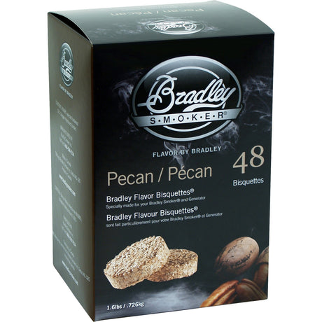 Briquetas de madera de nuez Bradley para fumar madera (48 piezas)