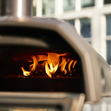 Ooni karu 2 horno para pizza multicombustible horno para pizza (acero inoxidable negro, pizza de 12'', leña, carbón y gas)