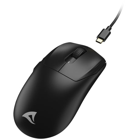 Ratón para juegos Sharkoon sgm25w (negro, 12.000 ppp, LED rgb)