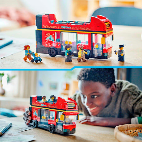 Autobús turístico rojo de dos pisos Lego City - 60407