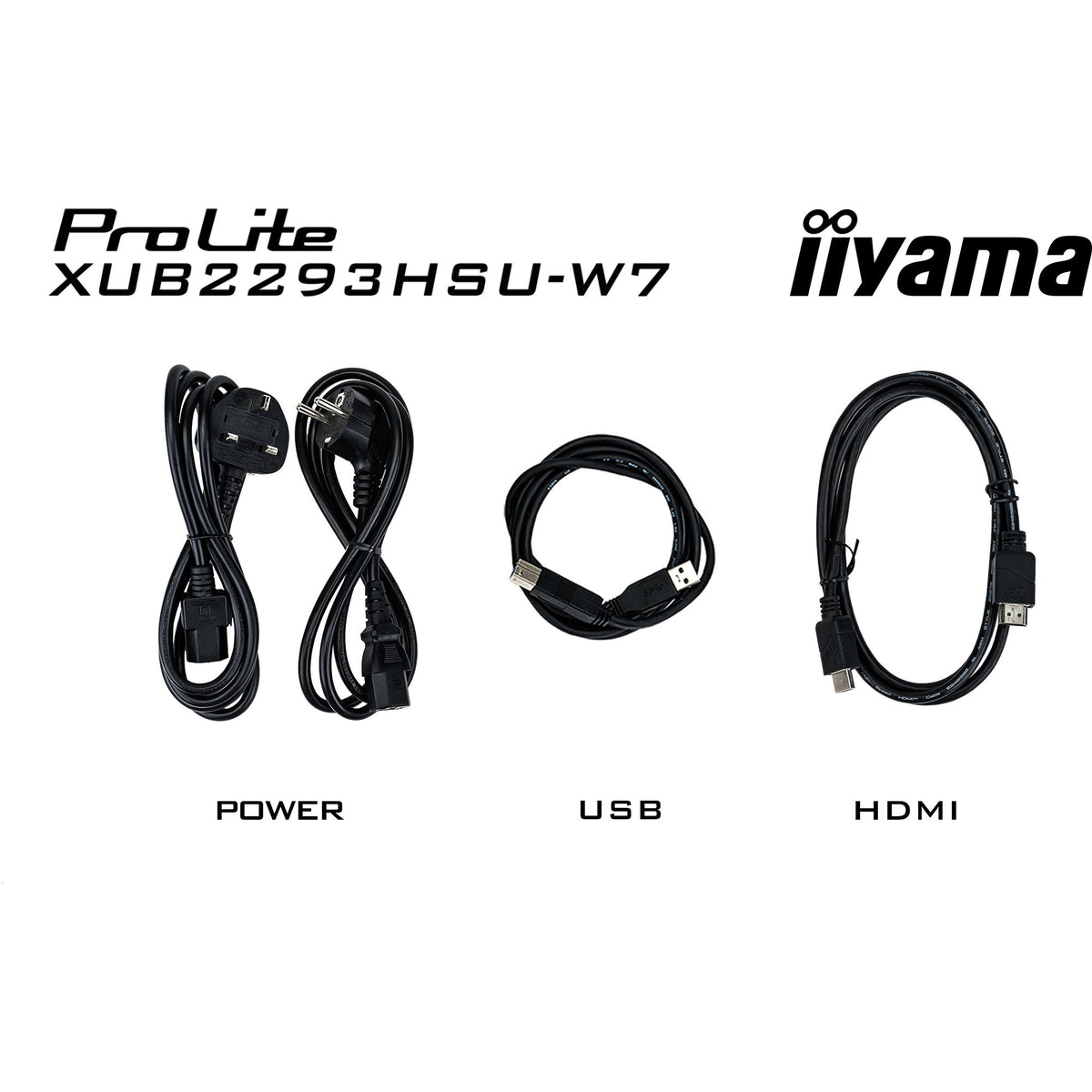 Monitor Iiyama prolite xub2293hsu-w7 21,5 (blanco (mate), HDMI, display port, 2x USB-A)