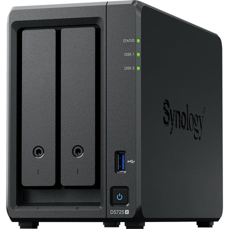 Synology diskstation ds725+ nas (negro, 2x LAN, USB-A 3.2 (5 Gbit s))