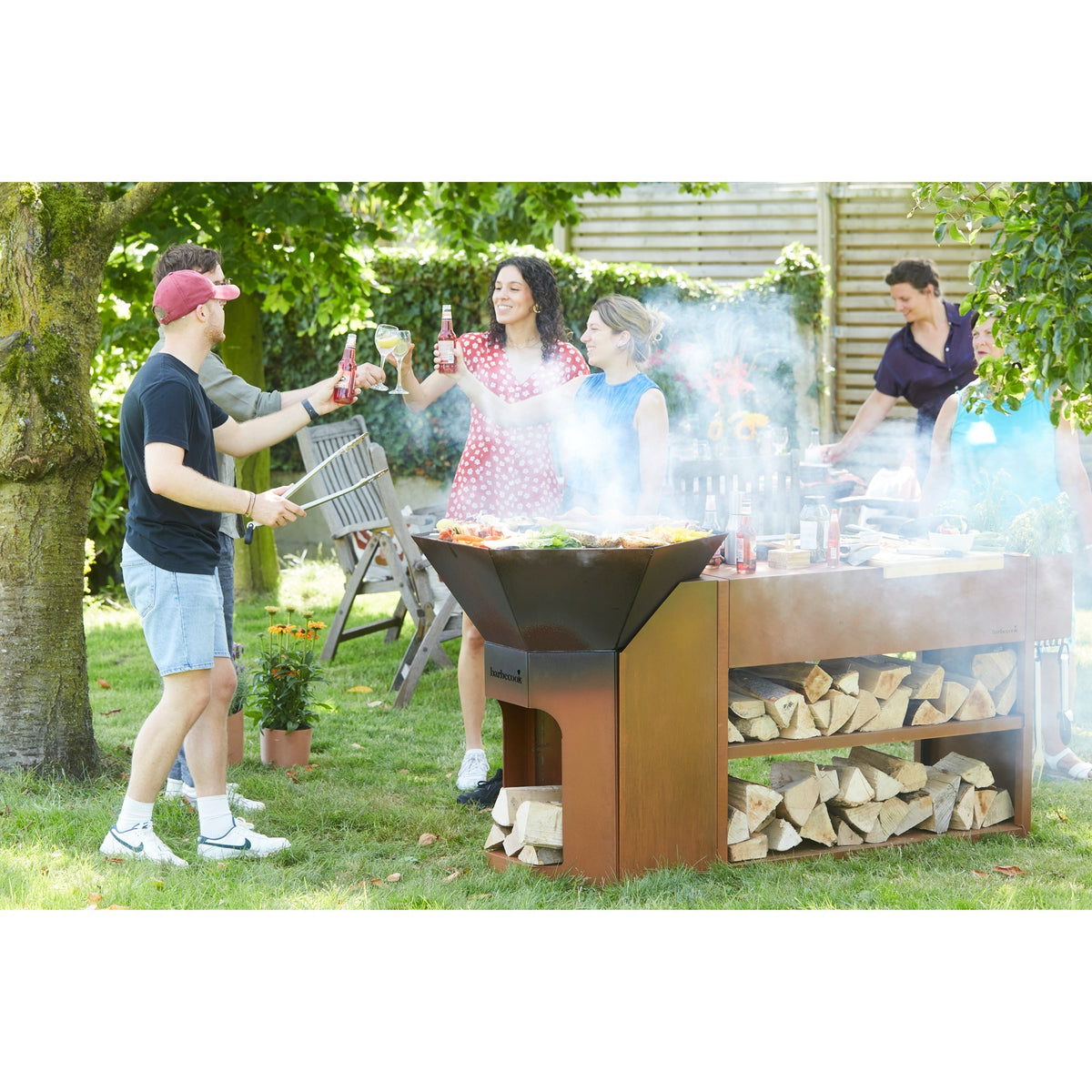 Barbecook nestor buddy de mesa de acero corten