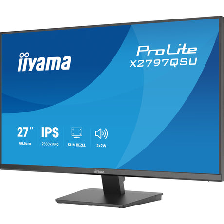 Monitor Iiyama prolite x2797qsu-b1 27 (negro (mate), HDMI, display port, 2x USB-A, 2x USB-C)