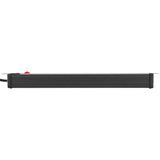 Brennerstuhl premium-line 19 regleta de enchufes para armarios de distribución 8 vías luz negra gr 3m h05vv-f 3g1.5 formato 19