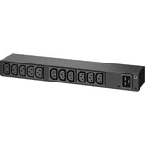 Pdu rack apc, básico ap6020a (0h 1h, 13x c13)