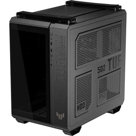 Carcasa de torre midi asus tuf gaming gt502 horizonte argb (negro | 3x usb-a | 1x usb-c | vidrio templado)