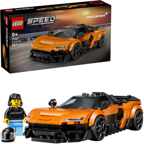 Lego ® speed champions mclaren w1: el verdadero superdeportivo con 1 minifigura - coche de carreras - 77257