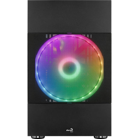 Carcasa mini torre Aerocool atomic v2 (negro | 2x USB-A | ventana)