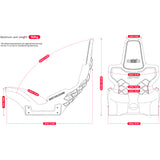 Next level racing elite formula seat gamestoel (zwart)