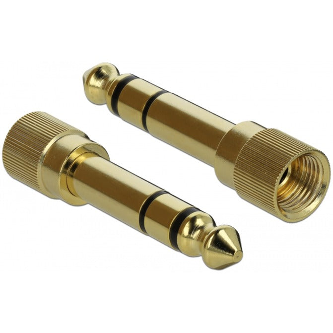 Delock Conector estéreo de 3,5 mm y 3 pines macho > cable de extensión hembra (negro, 2 metros)