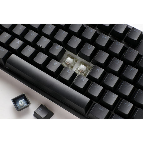 Teclado mecánico Ducky one 3 classic tkl rgb (negro, diseño estadounidense (qwerty), cherry mx speed silver, 80% (tkl), leds rgb, pbt de doble disparo, intercambiable en caliente, mecánica quack)