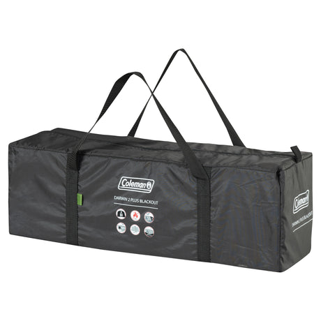 Tienda de campaña opaca Coleman darwin 2 plus - Tienda de campaña tipo domo para 2 personas - tecnología de dormitorio opaca - con toldo - verde