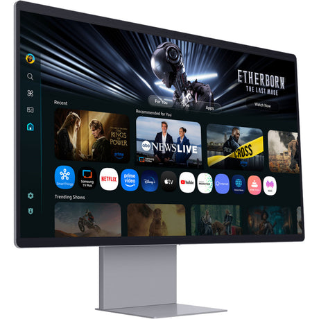 Monitor inteligente samsung m9 m90sf 32 4k uhd (plateado, hdmi, display port, 2x usb-a, usb-c, wi-fi 5, bt, 165 hz)