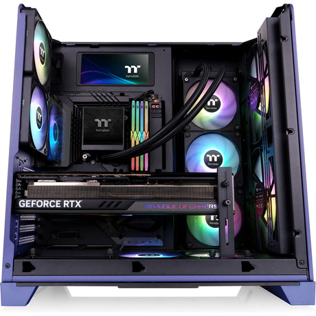 Carcasa de torre midi Thermaltake view 390 air Future anochecer (púrpura | 2x USB-A | 1x USB-C | vidrio templado)