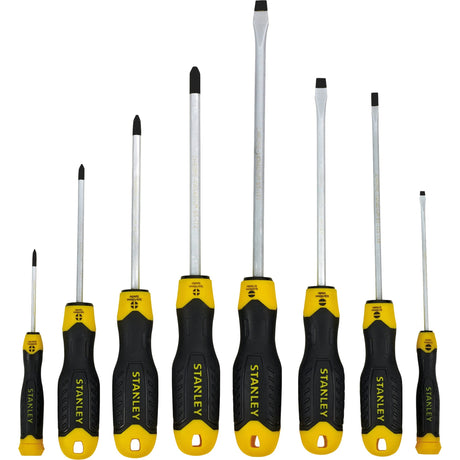 Destornilladores de agarre acolchado transmodule de herramientas manuales Stanley de 8 piezas - stmt1-74181 - stmt1-74181