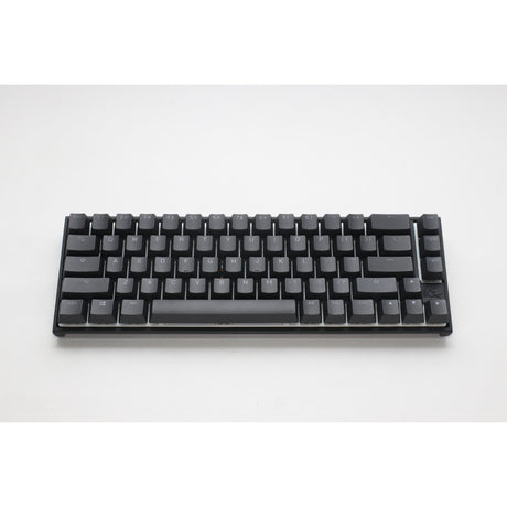 Teclado mecánico ducky mecha pro sf rgb (negro, diseño estadounidense (qwerty), marrón cereza mx, 65%, leds rgb, pbt de doble disparo)