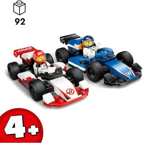 Lego city coches de carreras f1 williams y haas f1 - 60464