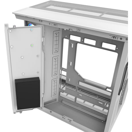 Carcasa Thermaltake View 380 XL WS ARGB MIDI Tower (color madera blanca | 2x USB-A | 1x USB-C | RGB | vidrio templado)