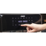 Freidora de aire caliente Princess de doble cesta (negra, 2x 4 litros)