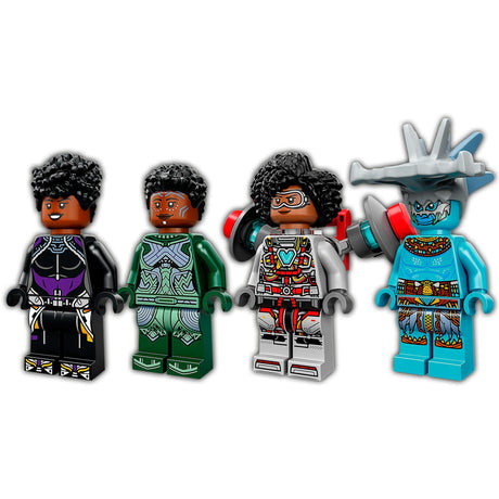 Lego marvel - juguete de construcción pájaro sol de shuri (76211)