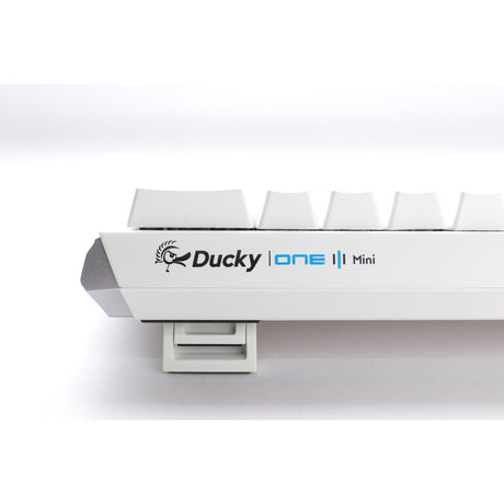 Teclado mecánico mini rgb blanco puro Ducky one 3 clásico (blanco, diseño estadounidense (qwerty), rojo cereza mx, 60%, led rgb, pbt de doble disparo, intercambiable en caliente, mecánica quack)