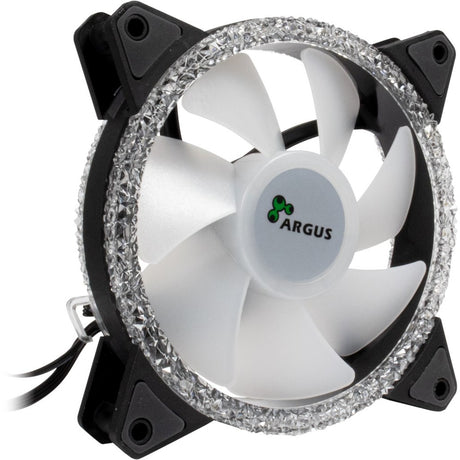 Inter-tech argus rs-07 rgb set120x120x25 ventiladores de caja (negro, 3 piezas, 120 x 120 x 25 mm, pwm)