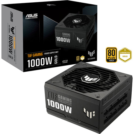 Fuente de alimentación modular asus tuf gaming gold de 1000 vatios (negro, 1x 12vhpwr, 4x pcie)