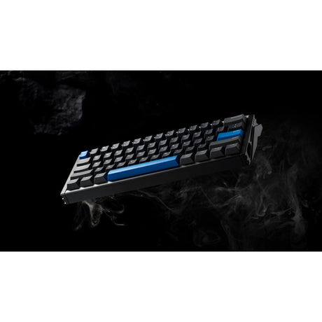 Teclado para juegos con interruptor magnético Iqunix ez60 (negro, diseño estadounidense (qwerty), rastro de estrella gateron, 60%, rgb, teclas pbt de doble disparo)