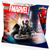 Lego marvel - juguete de construcción de bicicleta de calle venom (30679)