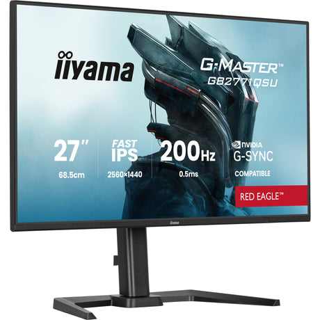 Monitor gaming Iiyama G-Master Red Eagle GB2771QSU-B1 27 (negro, 2x HDMI, DisplayPort, 2x USB-A, 2x USB-C, 200 Hz)