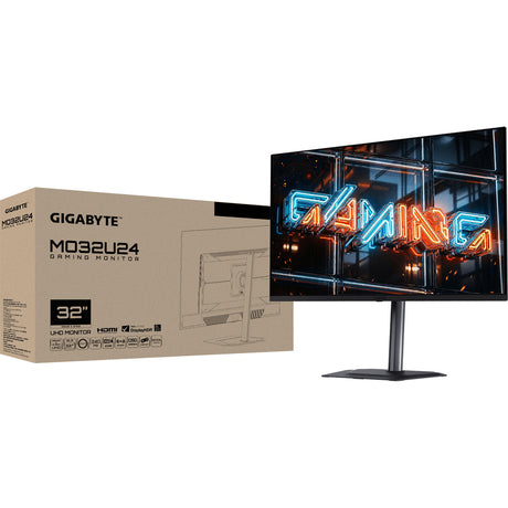 Monitor gaming Gigabyte mo32u24 31.5 4k UHD (negro, 2x HDMI, display port, 2x USB-A, USB-C, 240 Hz)