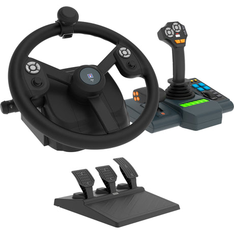 Conjunto de simulador de sistema de control de vehículos agrícolas Hori (negro)