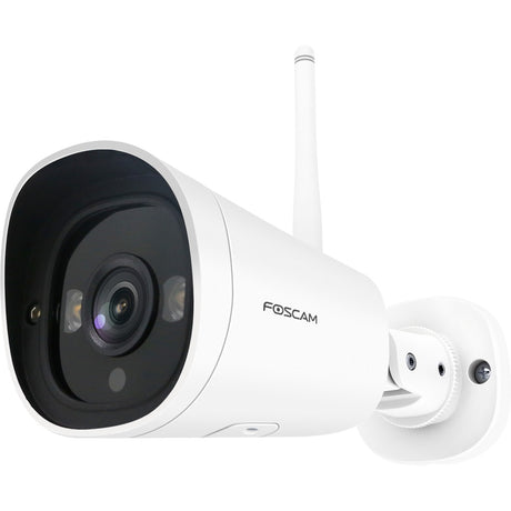 Foscam G4C, cámara de seguridad para exteriores WiFi 2K Starlight (blanca)