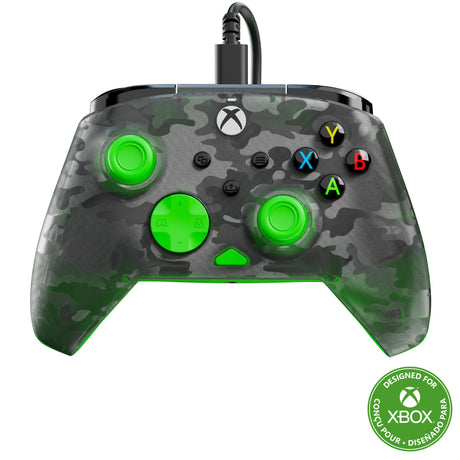 Mando con cable Turtle Beach Rematch Core (Negro Verde, Xbox Series X|S, Xbox One, PC)