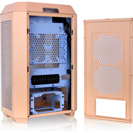 Thermaltake the tower 300 - carcasa de mini torre Peach Fuzz (melocotón | 3x USB-A | vidrio templado)