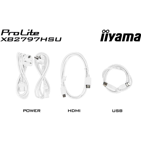Monitor Iiyama prolite xb2797hsu-w1 27 (blanco (mate), 120 Hz, HDMI, display port, USB, audio)