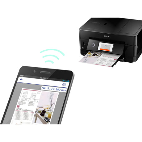 Impresora de inyección de tinta todo en uno epson expression premium xp-7100 (negro, escanear, copiar, LAN, Wi-Fi)