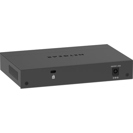 Conmutador no administrado Netgear de 5 puertos poe+ gigabit ethernet soho (gs305p) (negro)