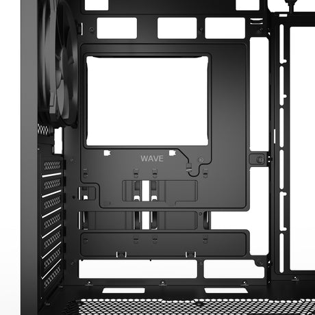 Carcasa de torre midi Sharkoon ak4 rgb strip (negro | 2x usb-a | 1x usb-c | rgb)