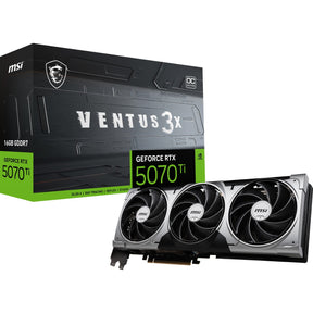 Tarjeta gráfica MSI GeForce RTX 5070 Ti 16G Ventus 3x OC (3x Display Port, 1x HDMI)