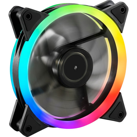 Sharkoon Shark Blades pwm rgb ventilador con caja (negro, 120 x 120 x 25 mm)