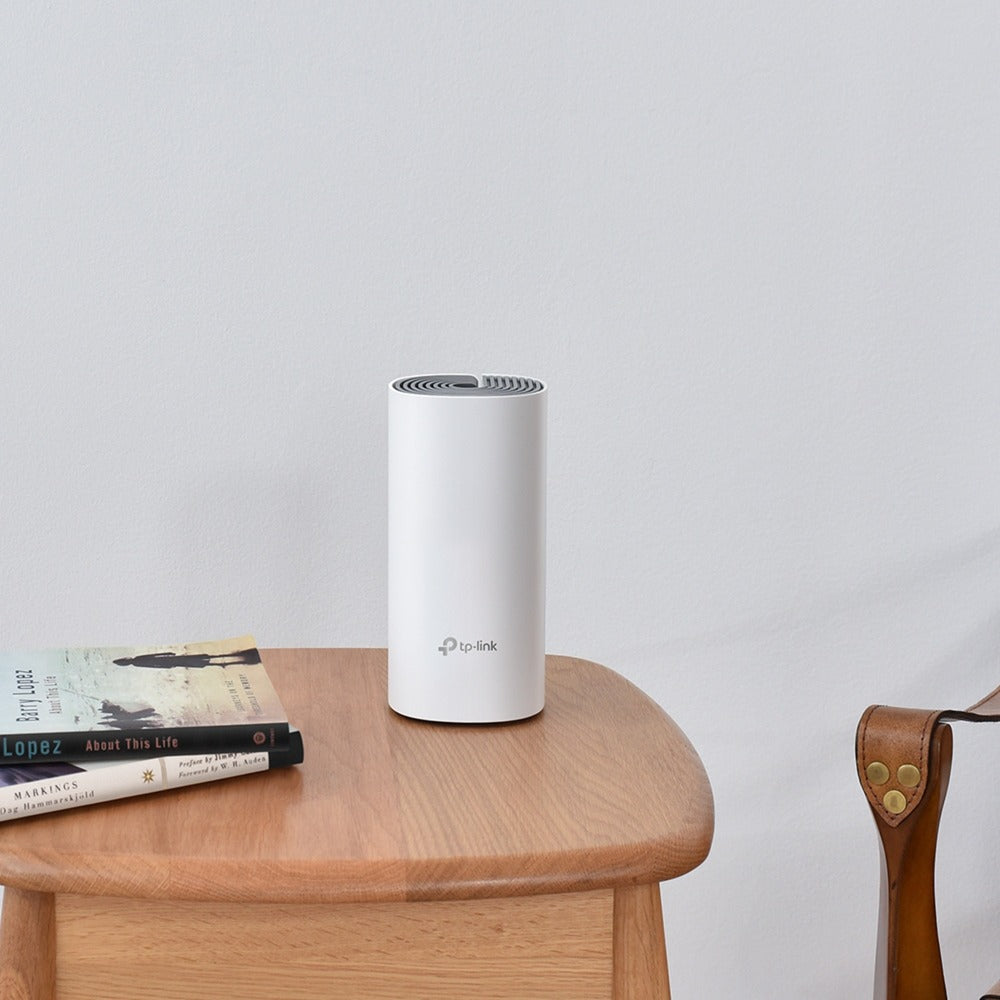 Enrutador de malla tp-link deco e4 (blanco, 3 piezas)