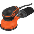 Lijadora excéntrica black+decker ka199-qs (naranja negro)
