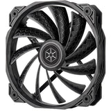 Silverstone Shark Force 160 ventilador de caja (negro, 160 x 160 x 27 mm, pwm)